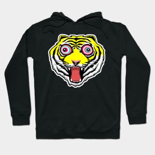 Psychedelic Tiger Eyes Hoodie